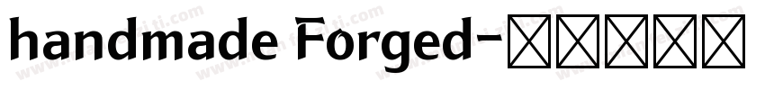 handmade Forged字体转换
